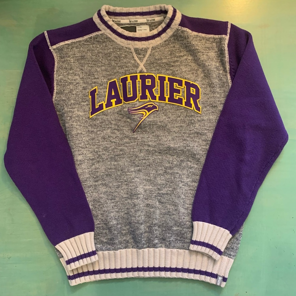 Wilfred Laurier Mens Large spirit wear sweater new condition